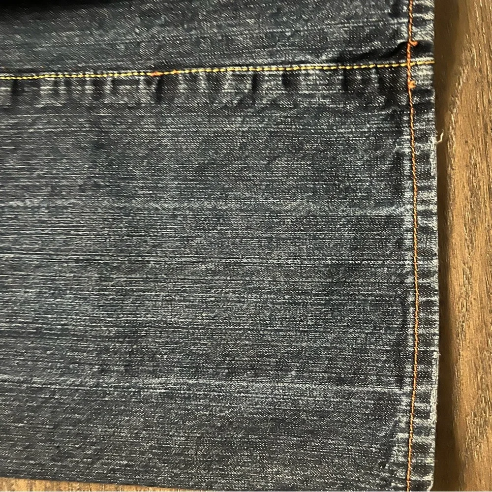 Ed Hardy Embroidered Tiger Hellcat Distressed Denim Blue Jeans size 34 - Picture 11 of 12